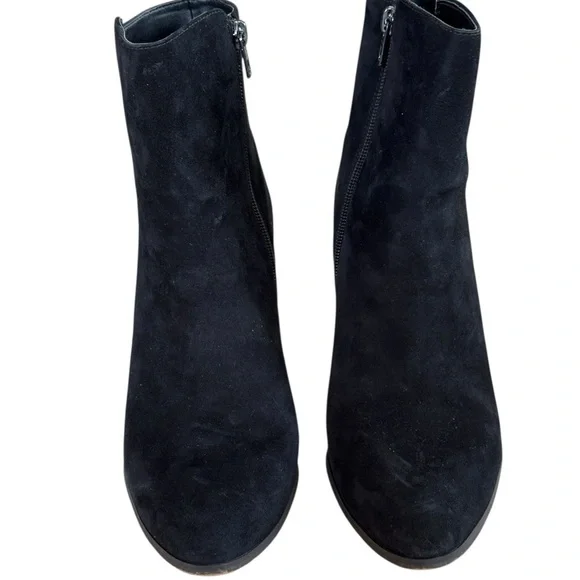 COACH WOMENS BLACK SUEDE JEMMA ANKLE BOOTIES HEEL US 10 EU 40 - Picture 5 of 12